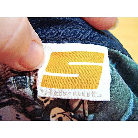 Mens Sideout Floral and Skulls Drawstring Hybrid Board Shorts Swim Trunks Sz 36 - Picture 3 of 12